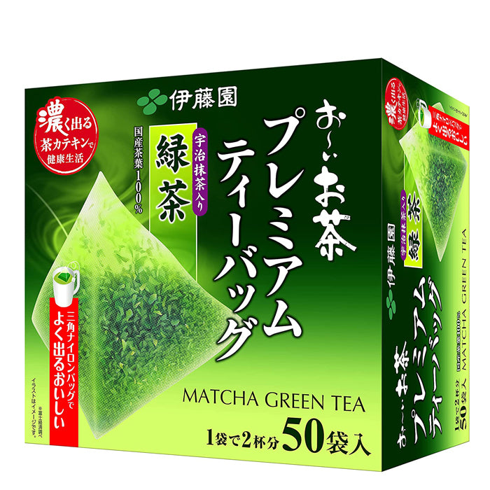 ITOEN Matcha Greentea Pack อิโตเอ็นชาเขียวมัทฉะแบบซองพร้อมดื่ม 50ซอง/กล่อง(18กรัม)