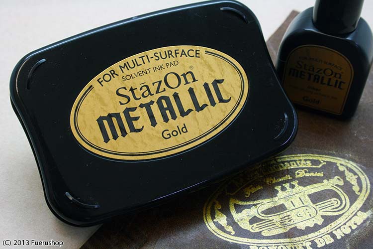 Stazon Metalic StazOn เซ็ตแท่นประทับหมึกกันน้ำ มี 3 สีให้เลือก l(พรีออเดอร์)10ชิ้นขึ่นไป