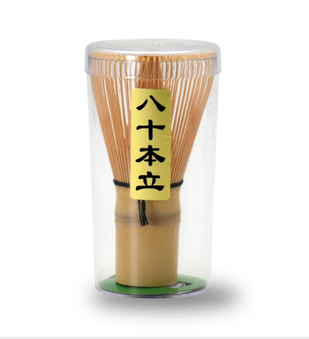 แปรงตีมัทฉะไม้ไผ่ 80 ซี่ – สำหรับพิธีชงชาแบบญี่ปุ่น (Made in Japan)