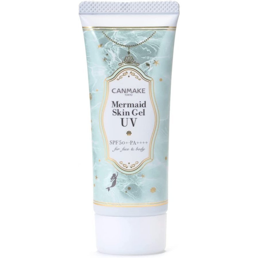 ครีมกันแดด CANMAKE Mermaid Skin Gel UV CiCA Mint  C01 เมอร์เมด สกิน เจล ยูวี SPF50+ PA++++  แบบ40g C01