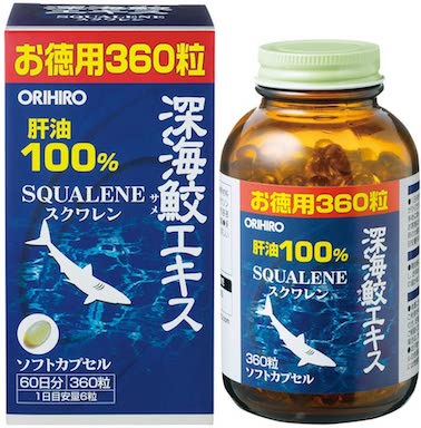 ORIHIRO Squalene น้ำมันตับปลาฉลามน้ำลึก /ผลิตภัณฑ์สุขภาพของญี่ปุ่น