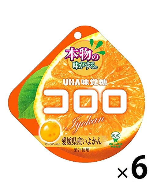 เยลลี่ญี่ปุ่น รสส้ม (เยลลี่โคโรโร่) Cororo Iyokan Gummy (6แพ็ค)