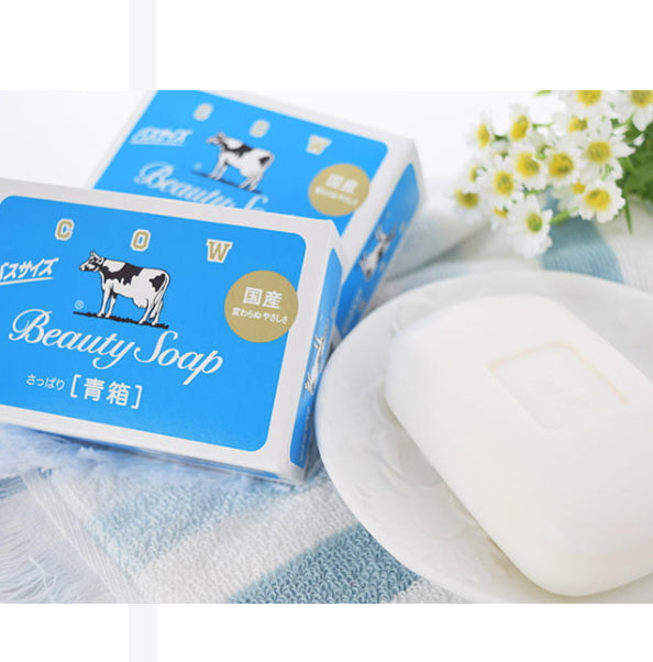 Cow Brand Beauty Soap  สบู่น้ำนมวัว 3 ก้อน/กล่องสบู่ก้อน ยอดขายอันดับ 1 จากญี่ปุ่น