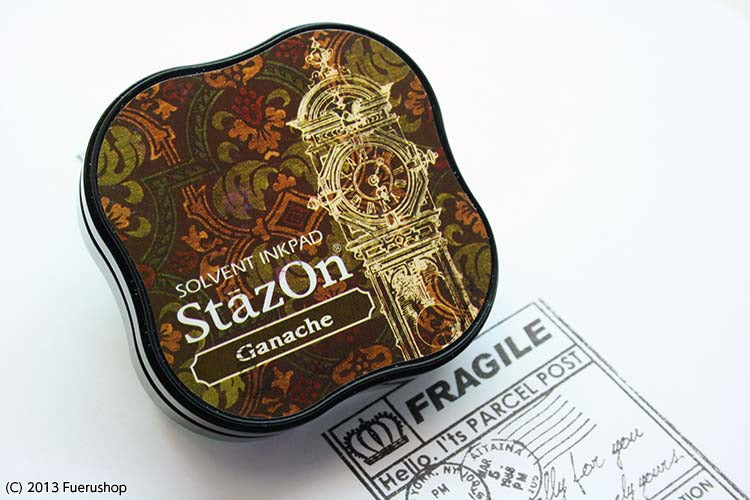 Tsukineko Stazon MIDI Ink Pads หมึกกันน้ำ ปั๊มพลาสติก อะคริลิค โลหะ  แท่นหมึกกันน้ำ (ตลับเล็ก) มี 13 สีให้เลือก l(พรีออเดอร์)10ชิ้นขึ่นไป