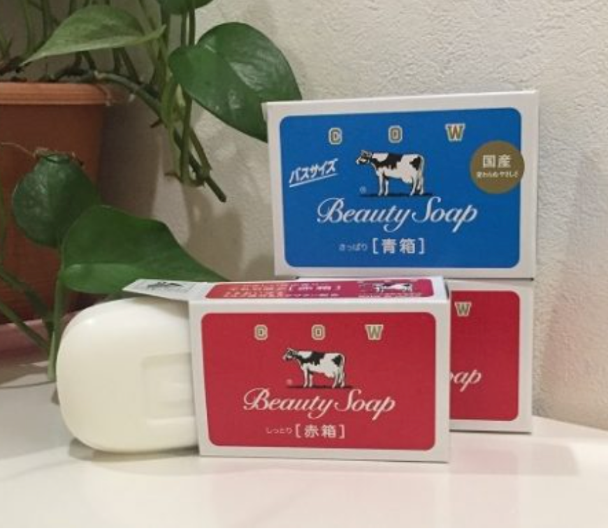 Cow Brand Beauty Soap  สบู่น้ำนมวัว สบู่ก้อน ยอดขายอันดับ 1 จากญี่ปุ่นมี 2 สูตรให้เลือก