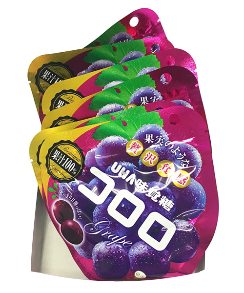 เยลลี่ญี่ปุ่น รสองุ่นม่วง (เยลลี่โคโรโร่) Cororo Grape Gummy (6แพ็ค)